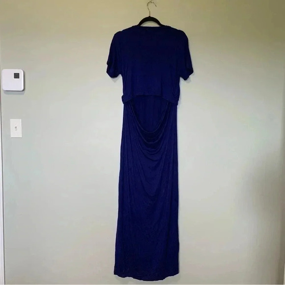 LNA blue indigo  open back maxi dress - Picture 3 of 4